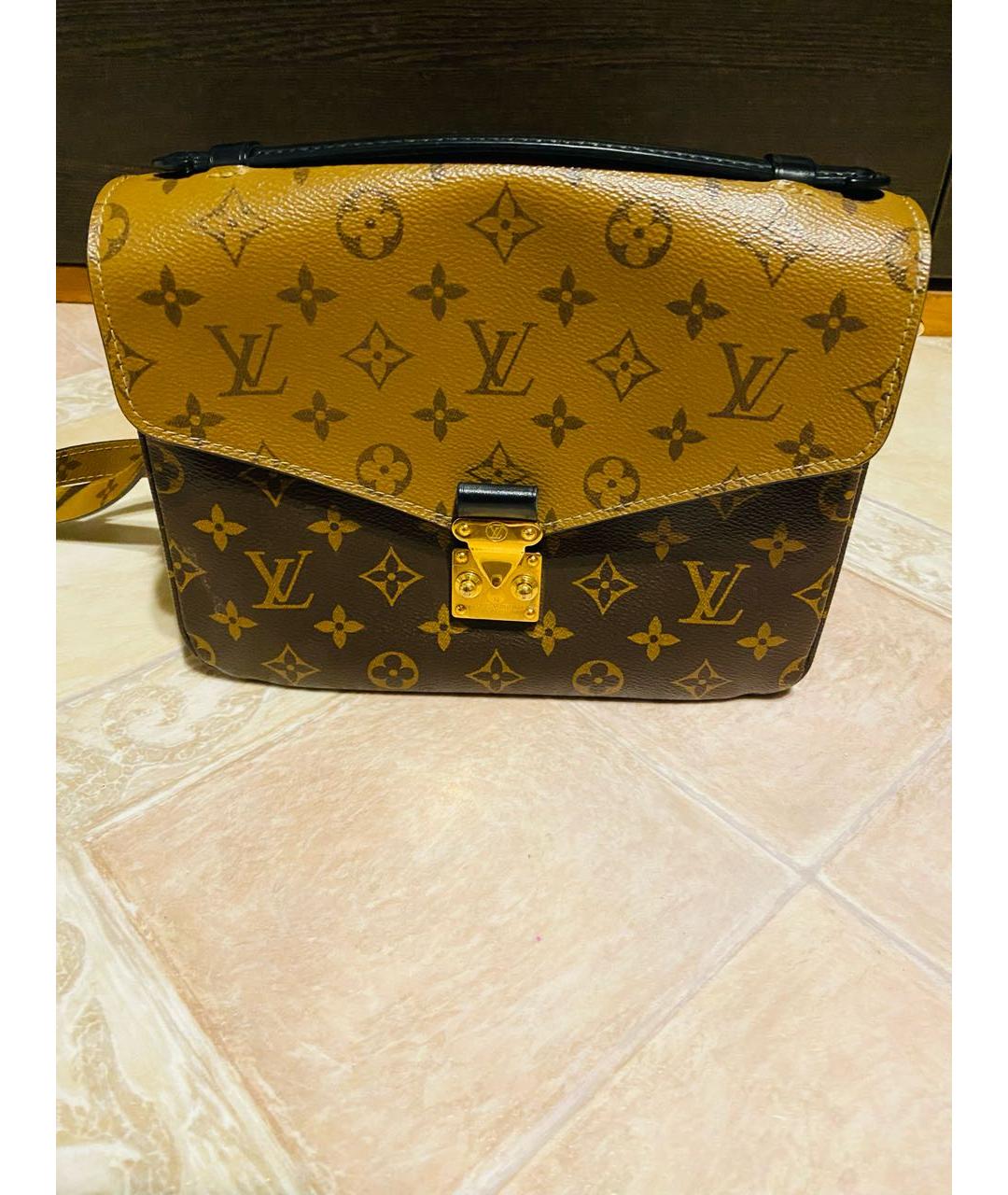 LOUIS VUITTON Коричневая сумка через плечо, фото 7