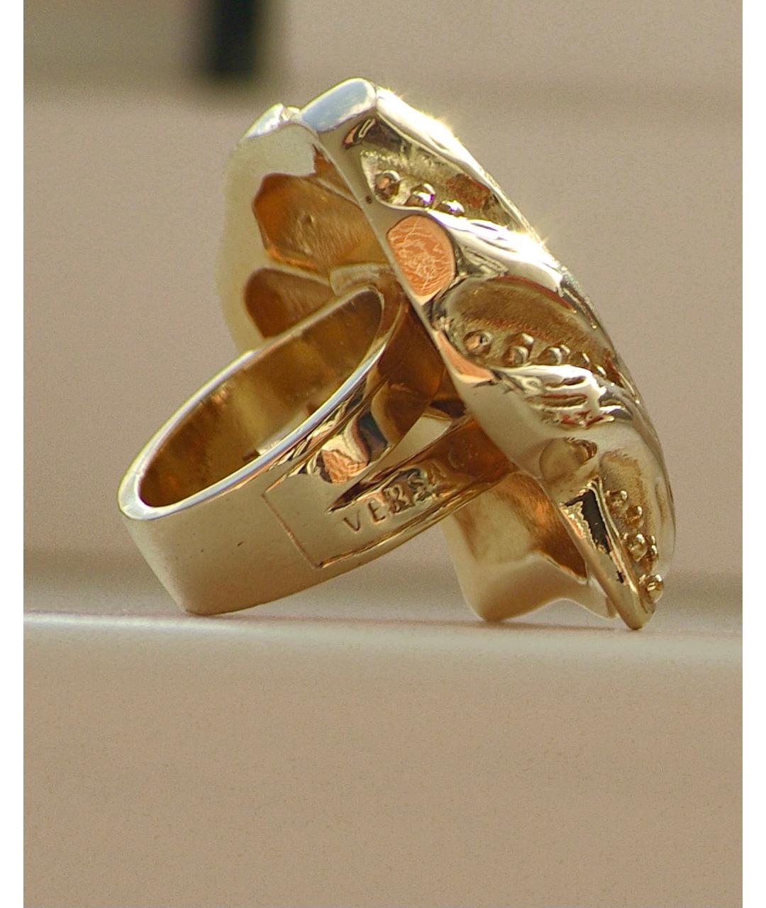 VERSACE Золотое металлическое кольцо, фото 2