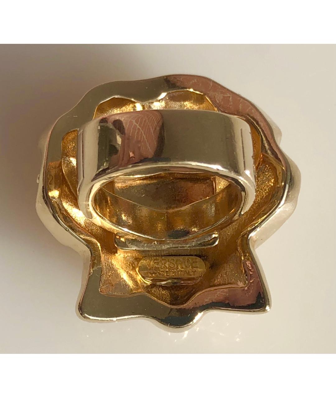 VERSACE Золотое металлическое кольцо, фото 4