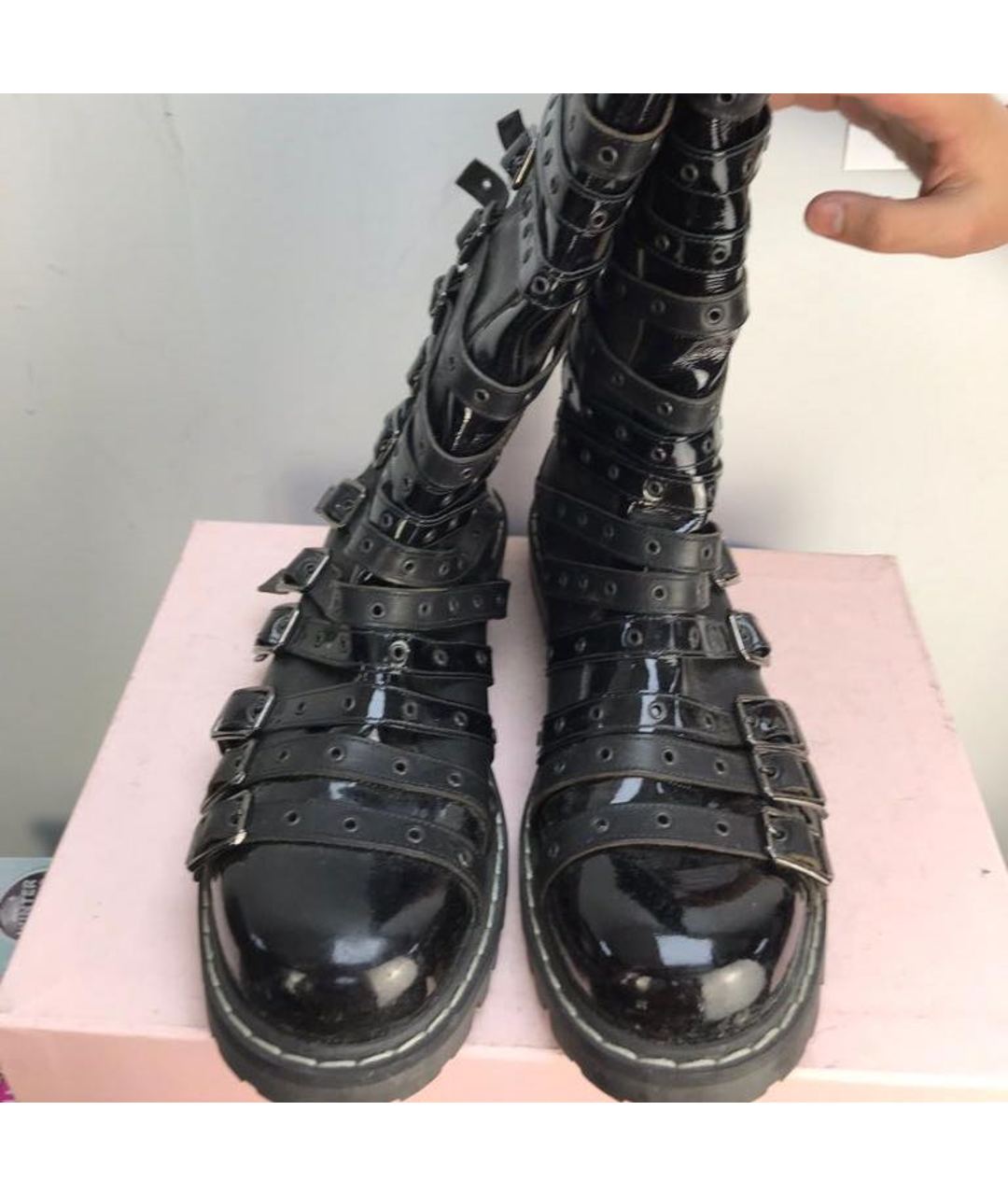 DARK SHADOW Черные высокие ботинки, фото 2