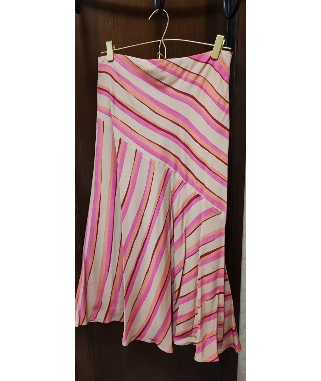 SPORTMAX Мульти вискозная юбка миди, фото 7