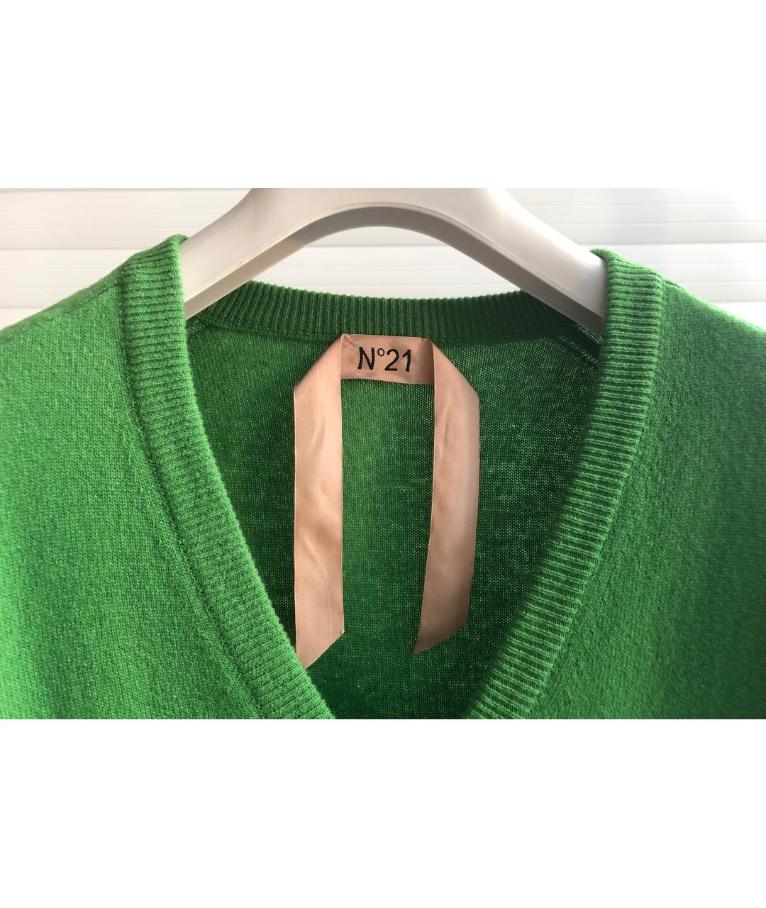 №21 Зеленый шерстяной джемпер / свитер, фото 3