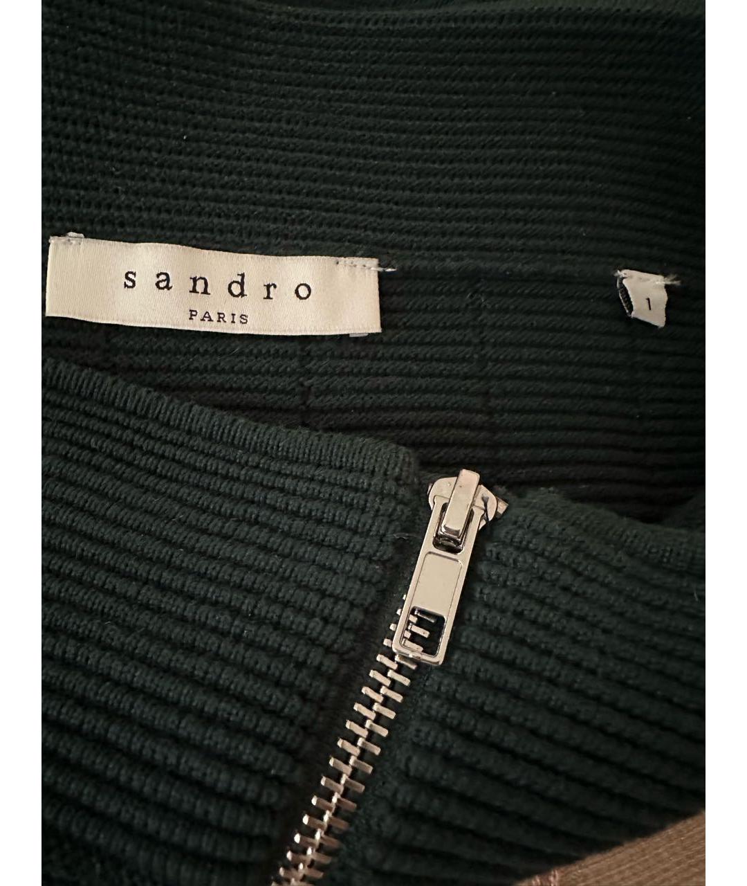 SANDRO Зеленая юбка мини, фото 3