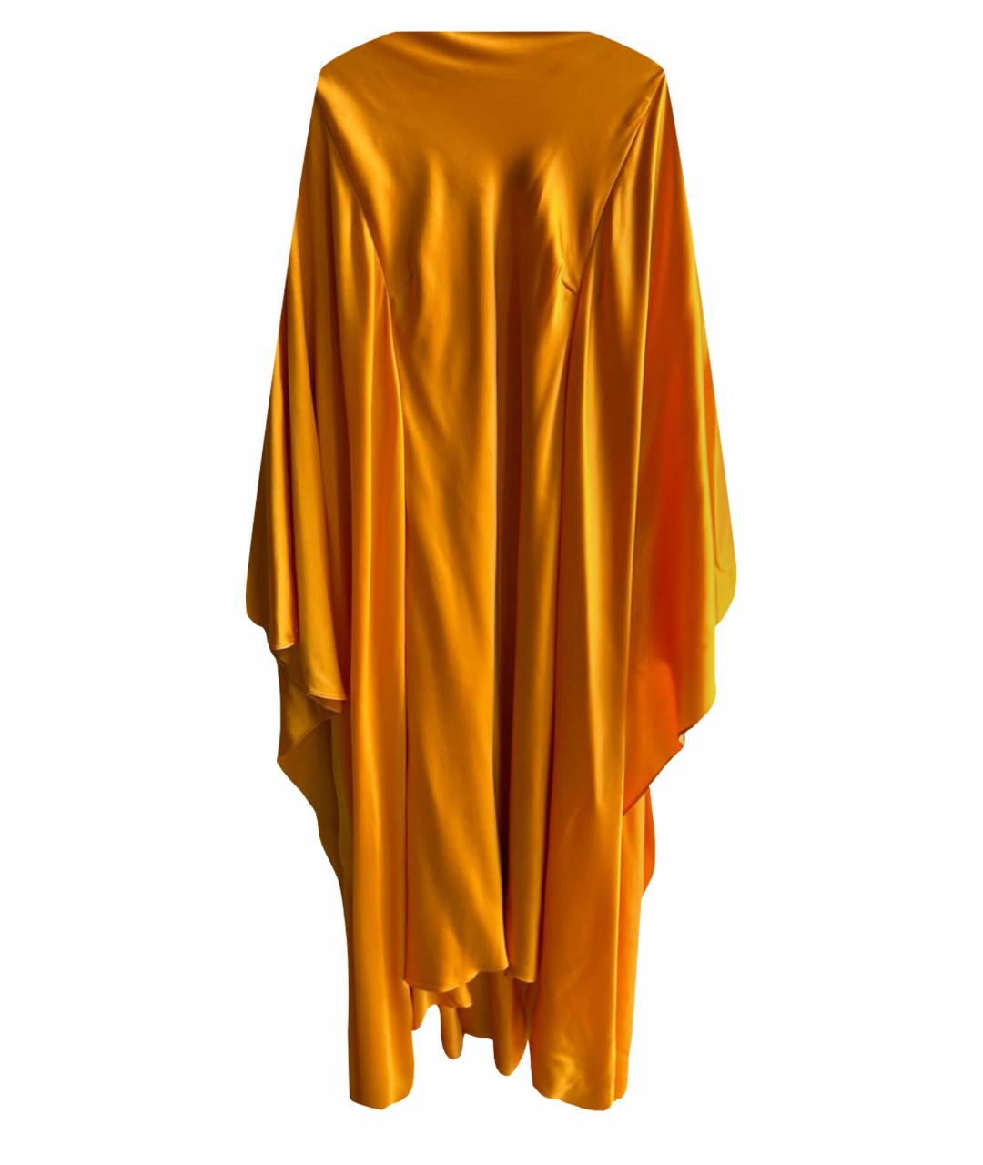 CULT GAIA Золотое шелковое вечернее платье, фото 1