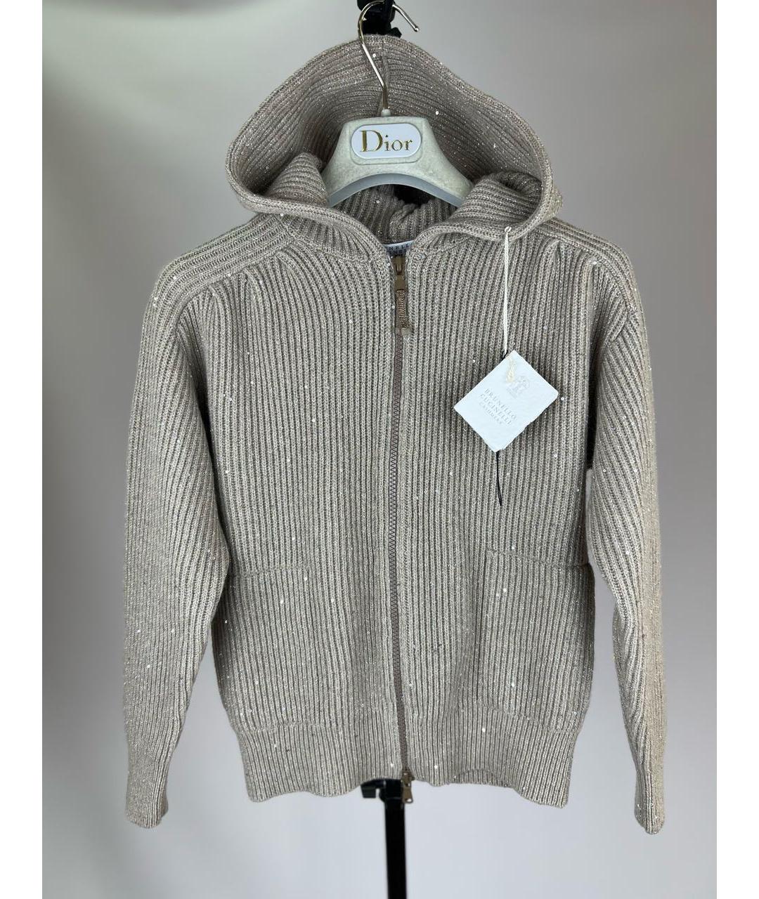 BRUNELLO CUCINELLI Бежевый жакет / жилет, фото 2