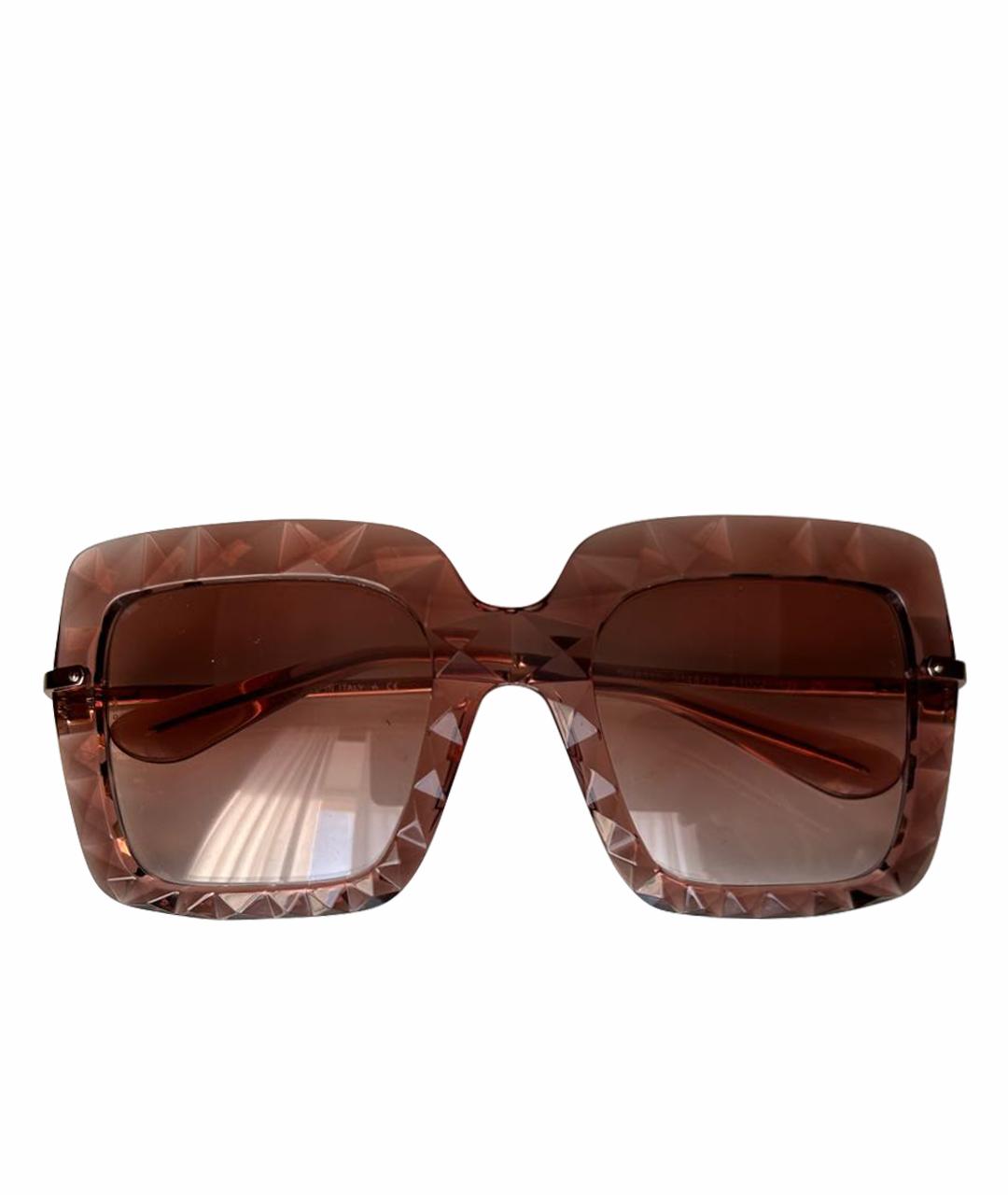 DOLCE&GABBANA Коралловые пластиковые солнцезащитные очки, фото 1