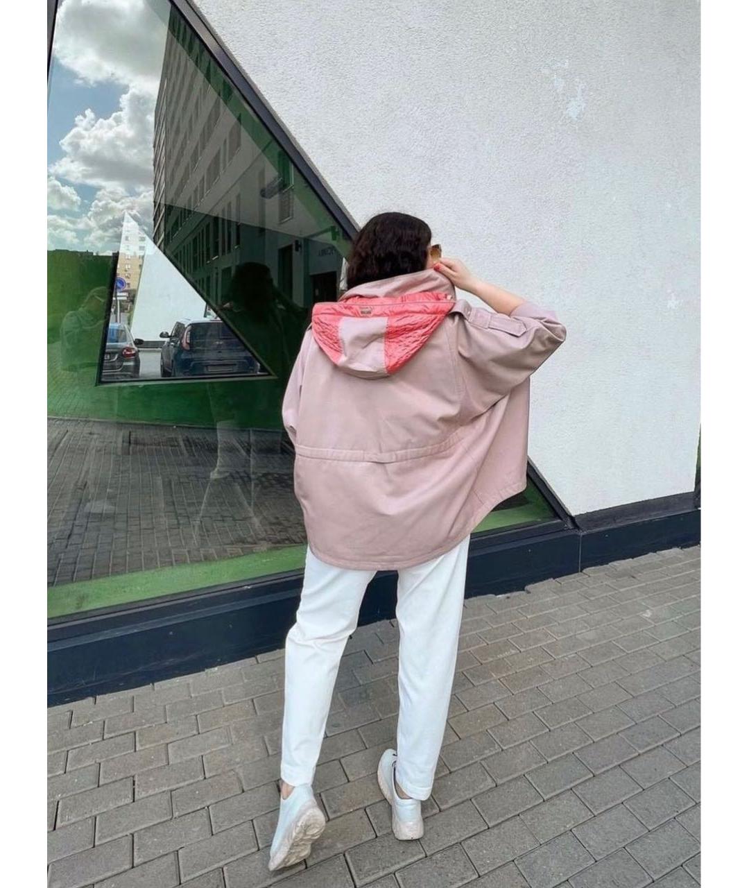 DIEGO M Розовая полиэстеровая куртка, фото 7