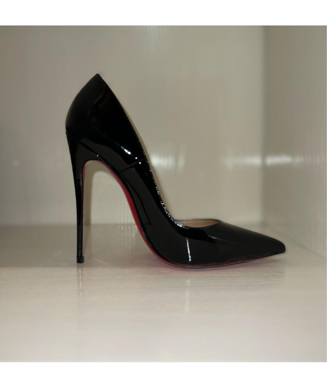 CHRISTIAN LOUBOUTIN Черные туфли из лакированной кожи, фото 6