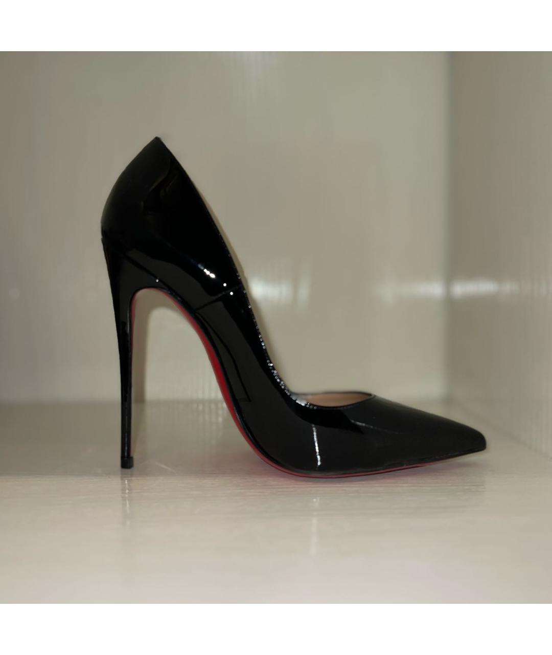 CHRISTIAN LOUBOUTIN Черные туфли из лакированной кожи, фото 5