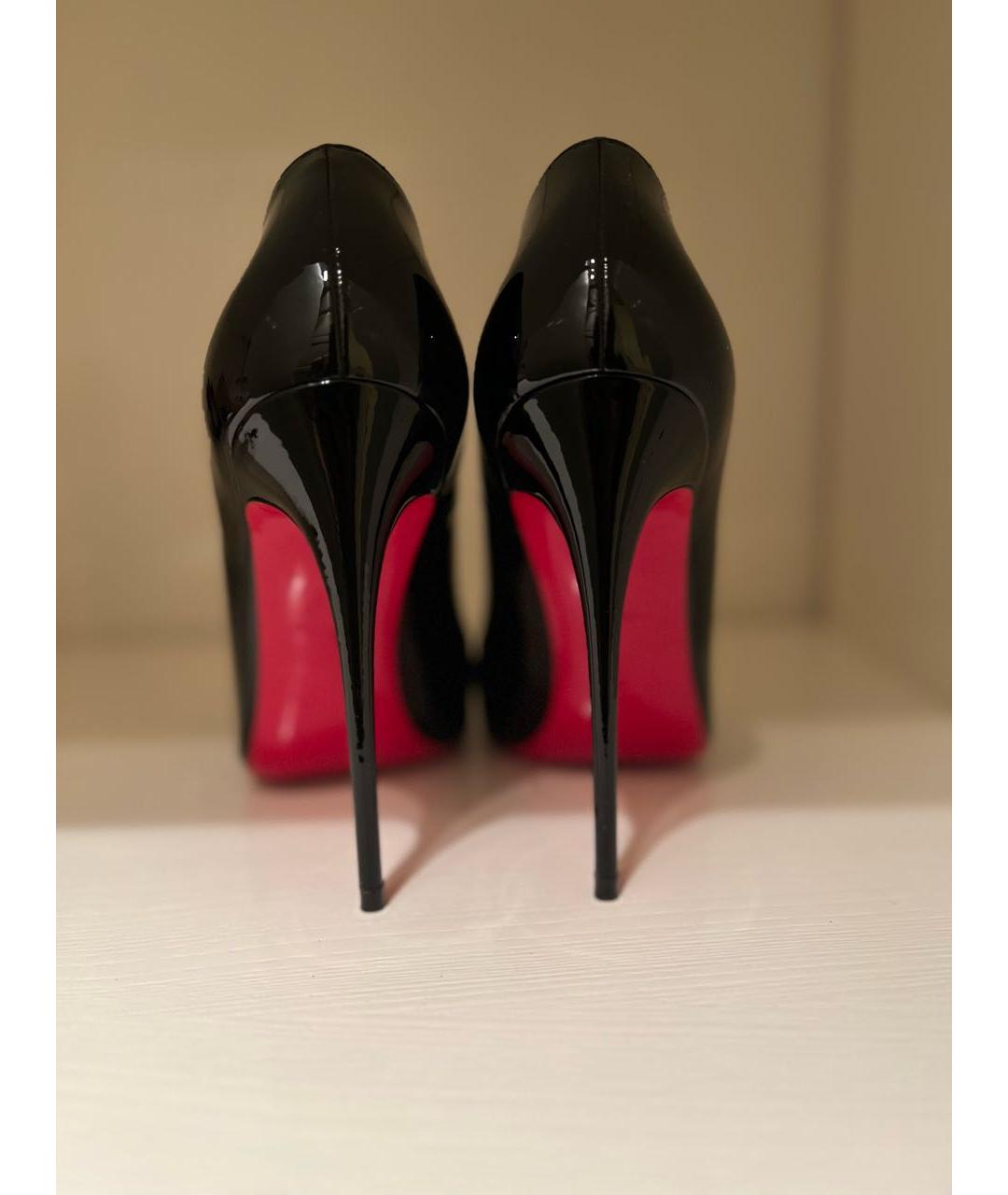 CHRISTIAN LOUBOUTIN Черные туфли из лакированной кожи, фото 3