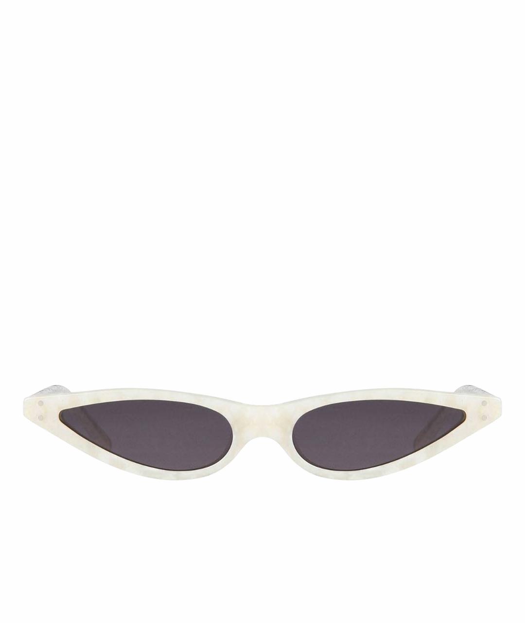 GEORGE KEBURIA Белые солнцезащитные очки, фото 1
