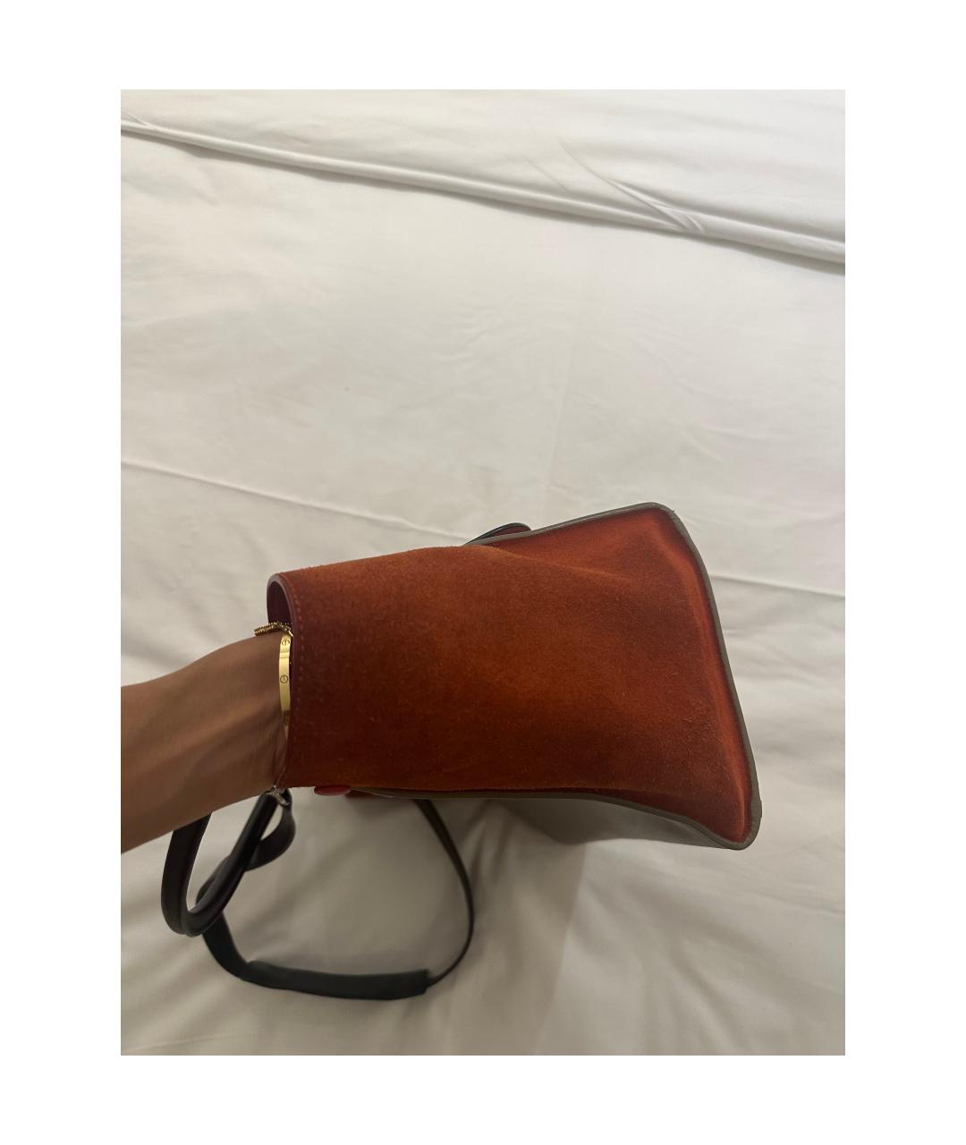 CELINE Черная замшевая сумка через плечо, фото 3