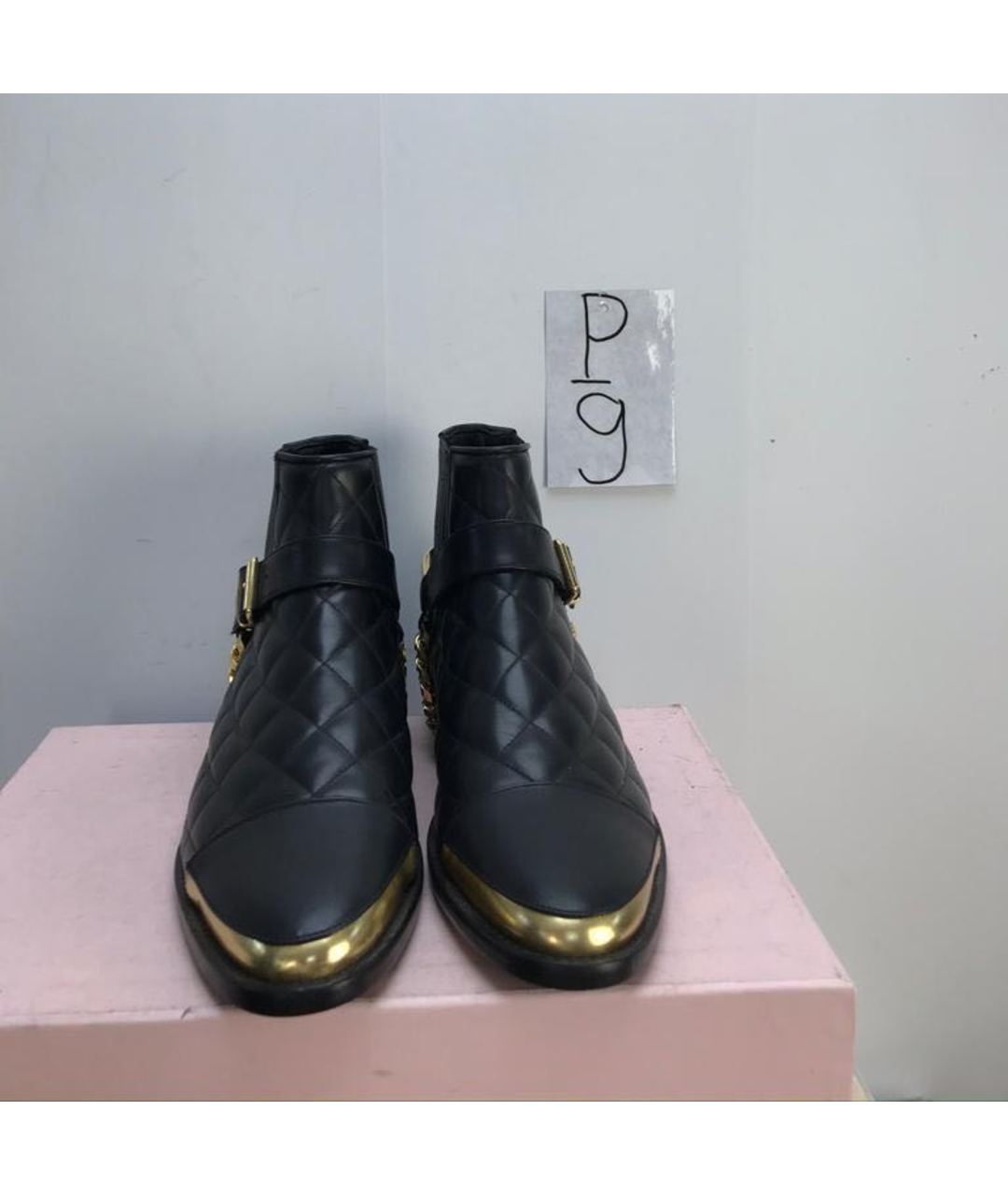 BALMAIN Черные кожаные высокие ботинки, фото 2