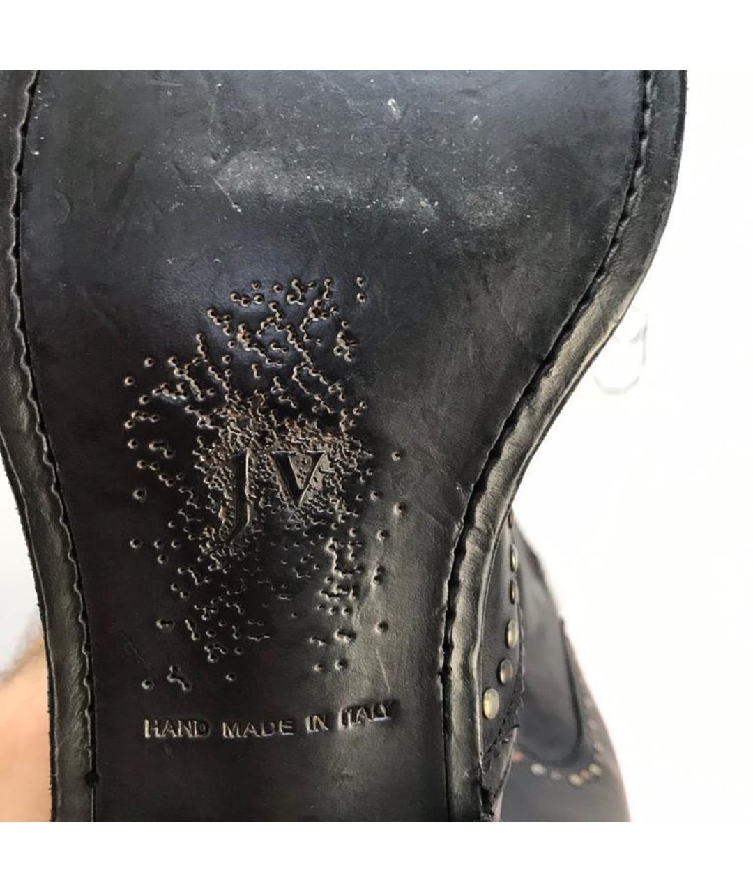 JOHN VARVATOS Черные кожаные высокие ботинки, фото 5