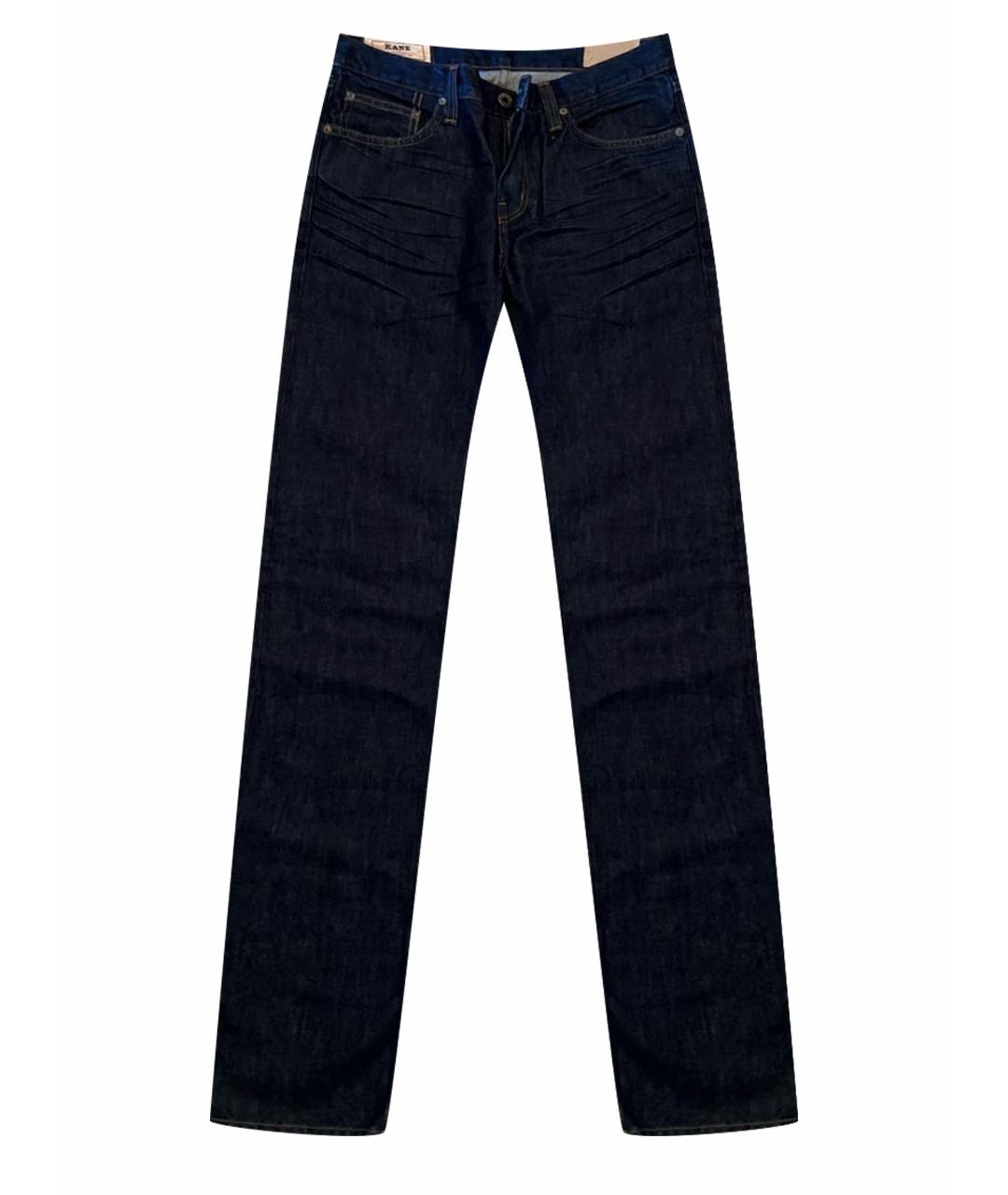 JBRAND Темно-синие хлопковые прямые джинсы, фото 1
