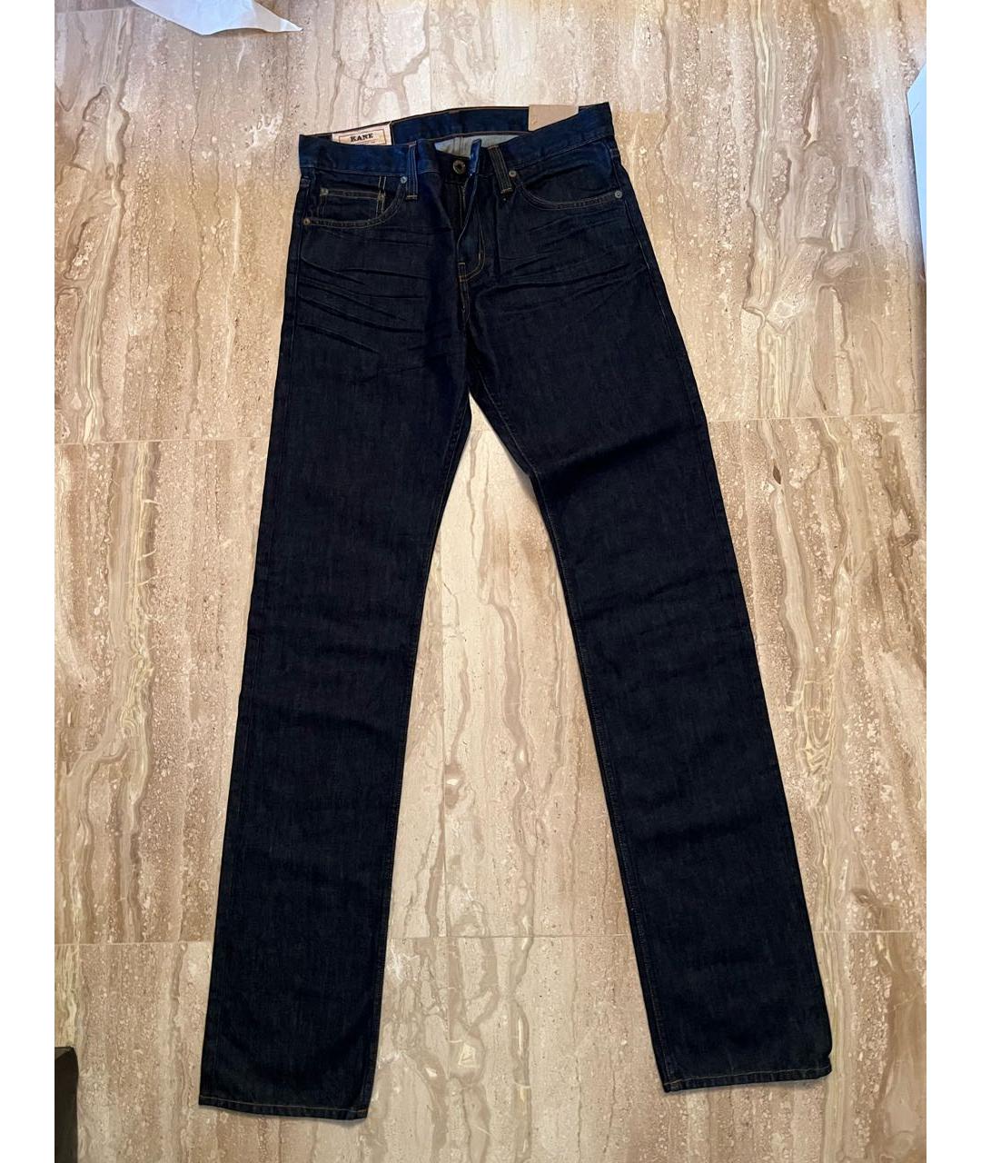 JBRAND Темно-синие хлопковые прямые джинсы, фото 7