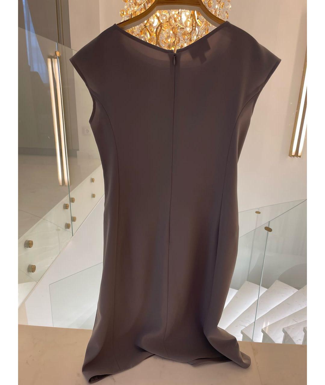 ARMANI COLLEZIONI Антрацитовое полиэстеровое повседневное платье, фото 2