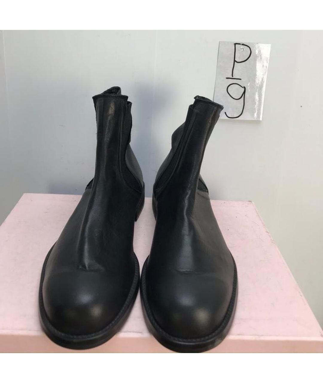 YOHJI YAMAMOTO Черные кожаные высокие ботинки, фото 5