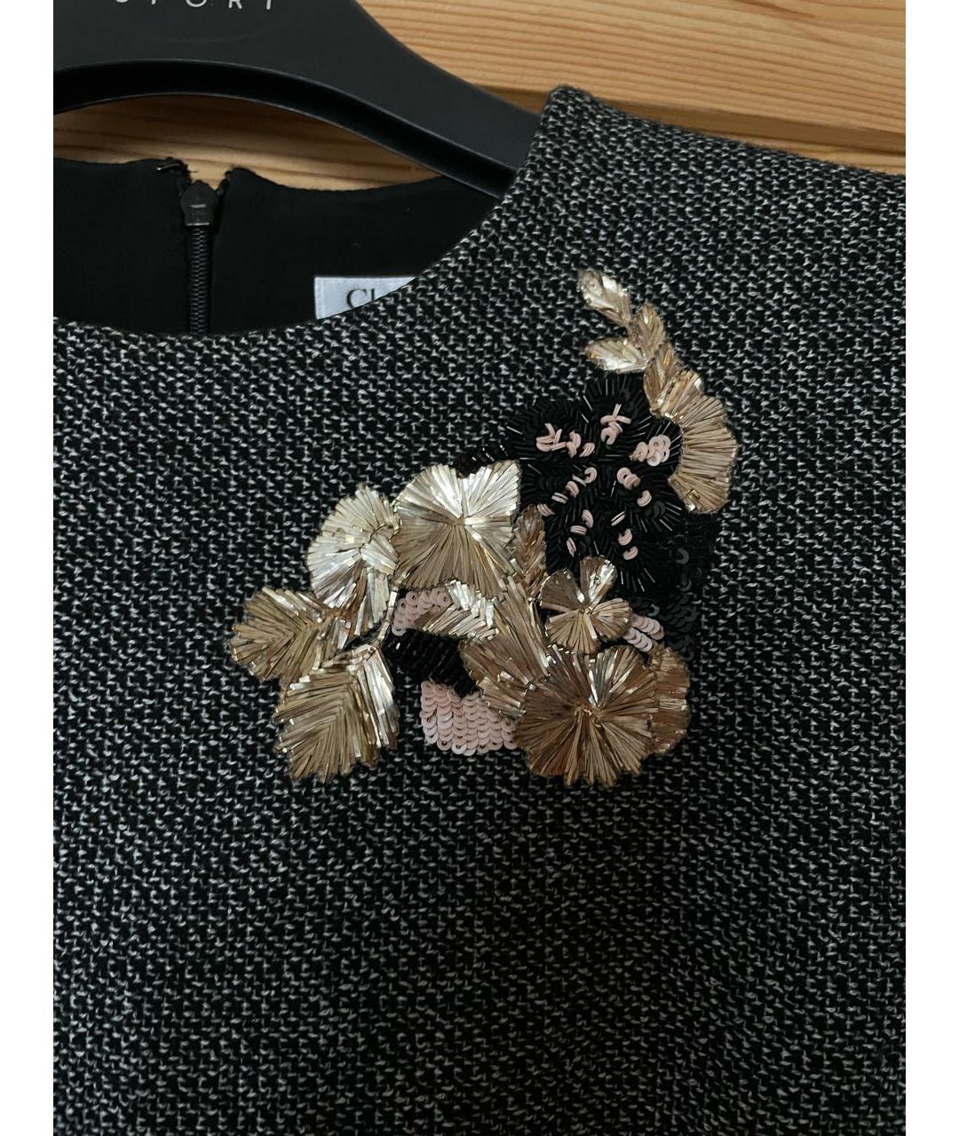 CHRISTIAN DIOR Антрацитовое кашемировое платье, фото 4