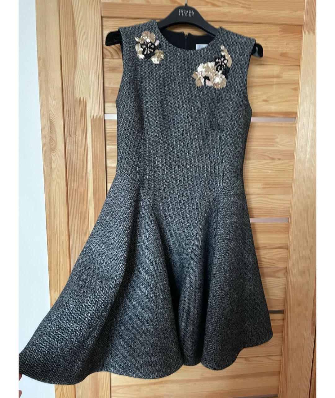 CHRISTIAN DIOR Антрацитовое кашемировое платье, фото 8