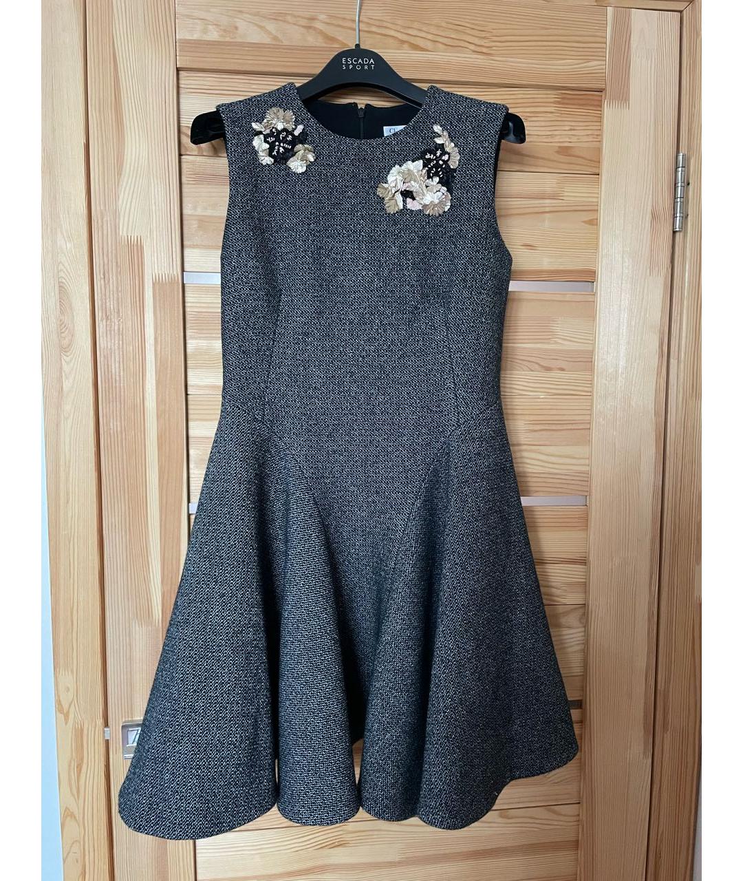 CHRISTIAN DIOR Антрацитовое кашемировое платье, фото 9