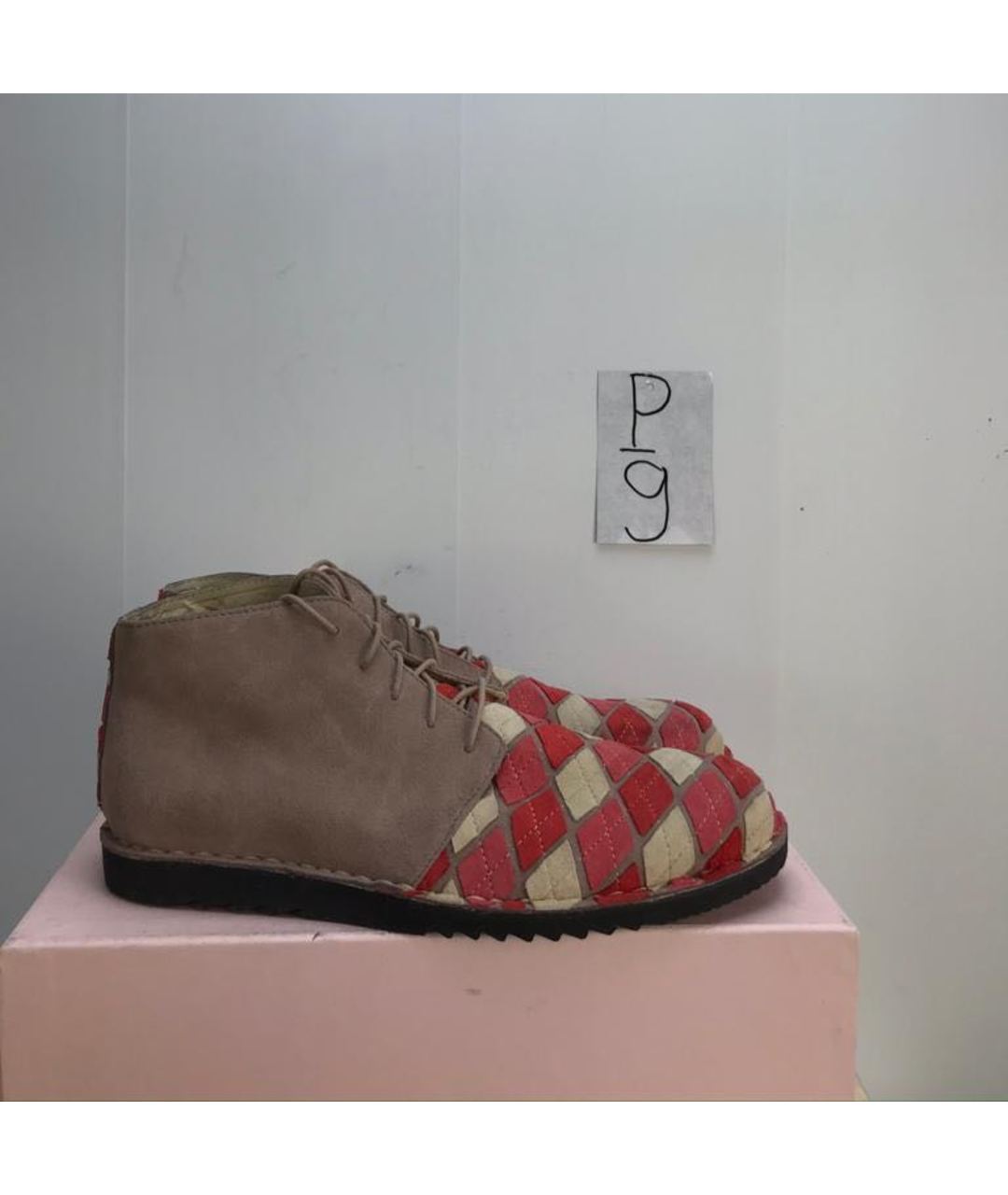YOHJI YAMAMOTO Бежевые замшевые высокие ботинки, фото 6
