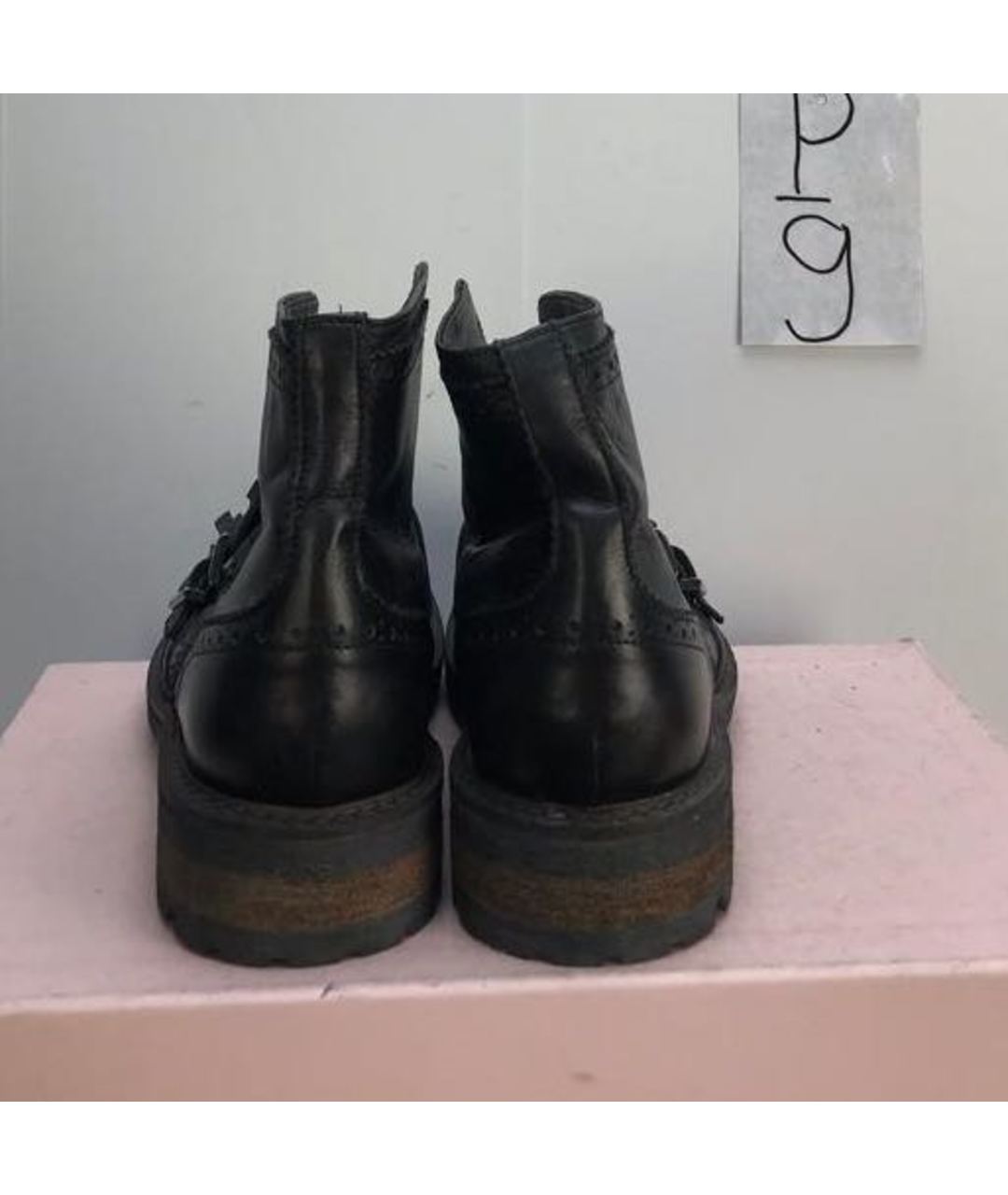 FRANKIE MORELLO Черные кожаные высокие ботинки, фото 4