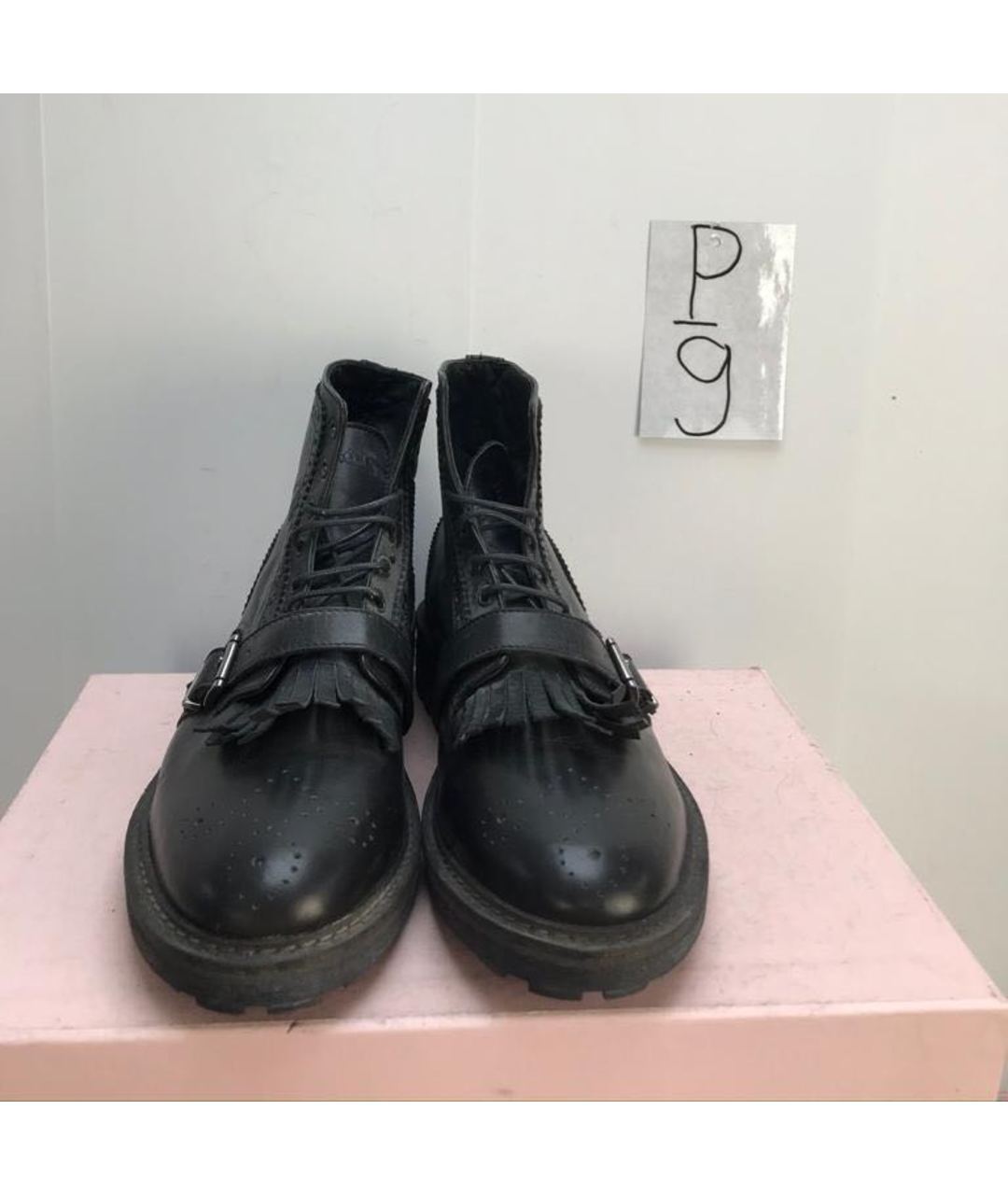 FRANKIE MORELLO Черные кожаные высокие ботинки, фото 3