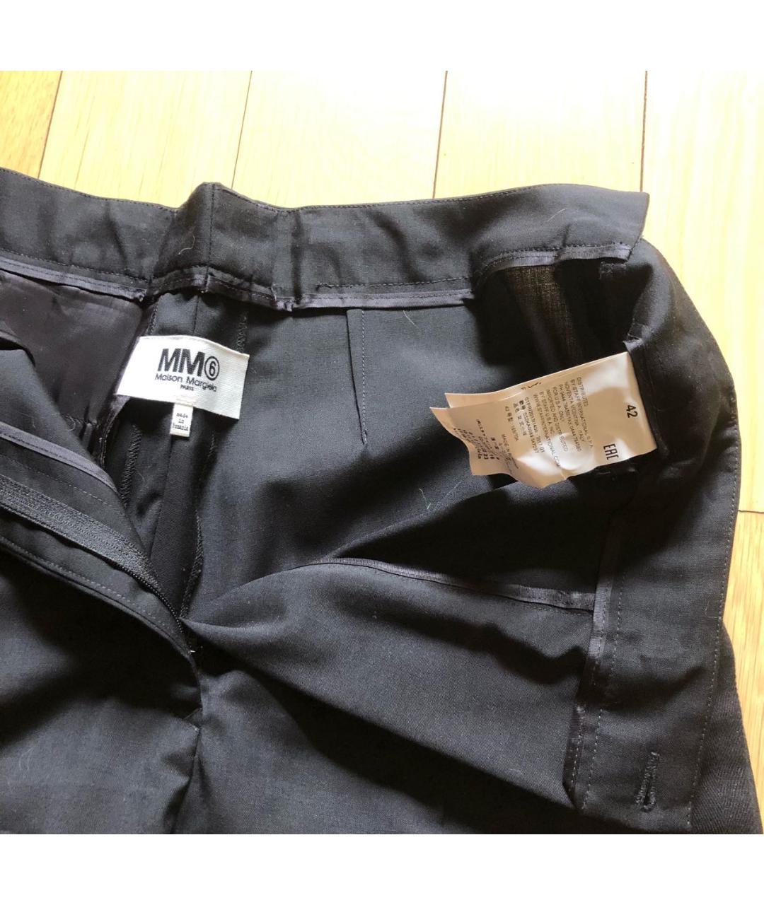 MM6 MAISON MARGIELA Черный шерстяной костюм с брюками, фото 6