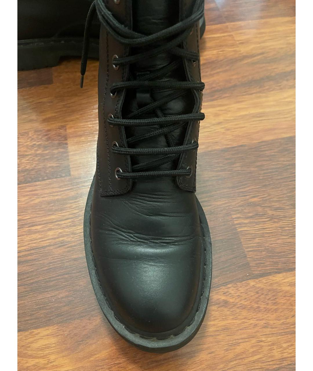 VALENTINO Черные кожаные ботинки, фото 2