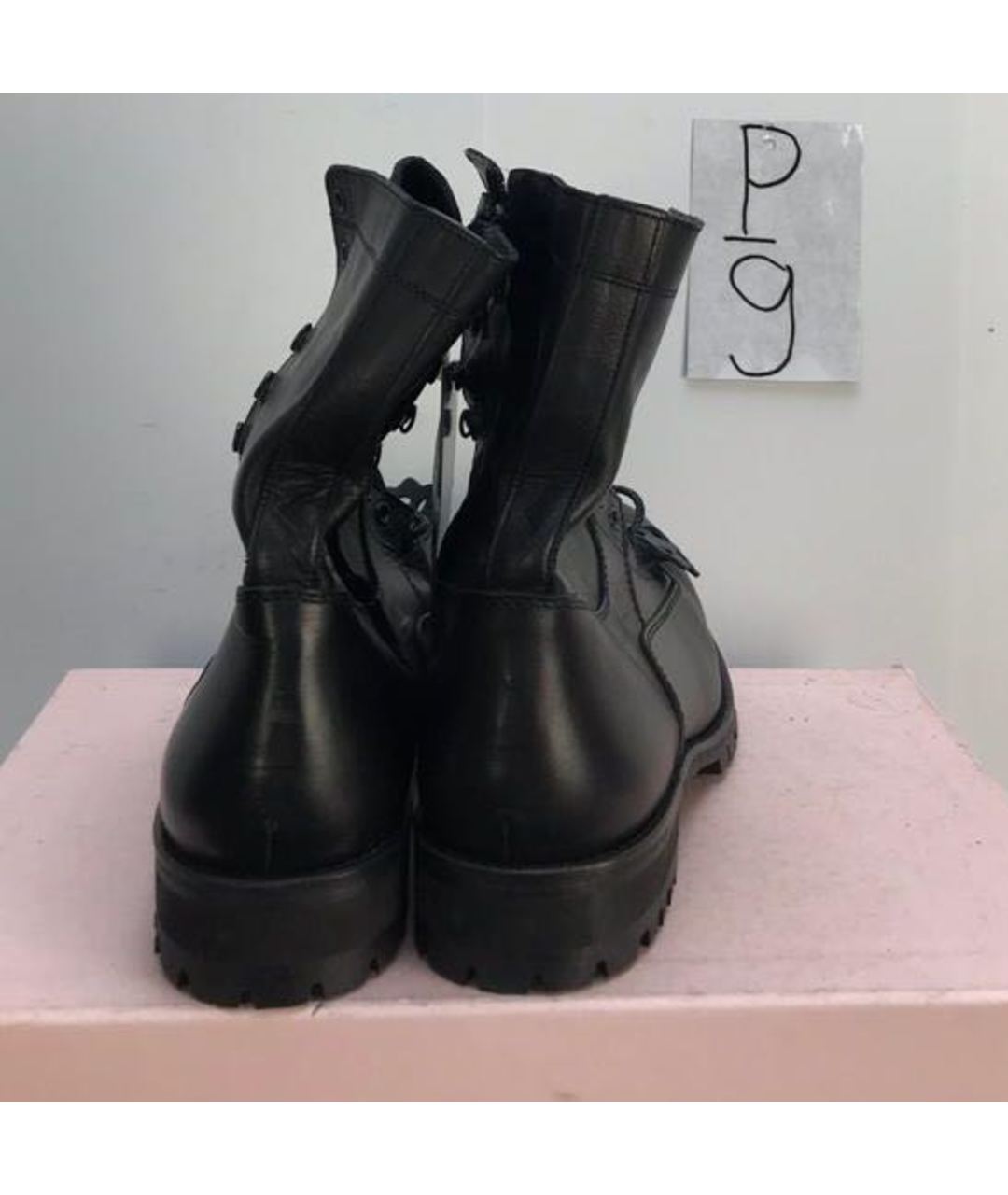 YOHJI YAMAMOTO Черные кожаные высокие ботинки, фото 3