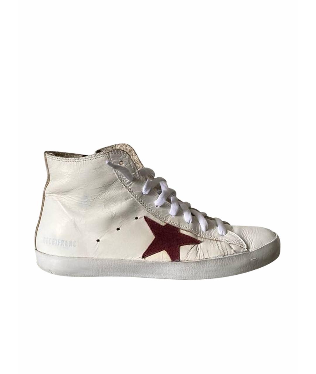 GOLDEN GOOSE DELUXE BRAND Белые кожаные кроссовки, фото 1