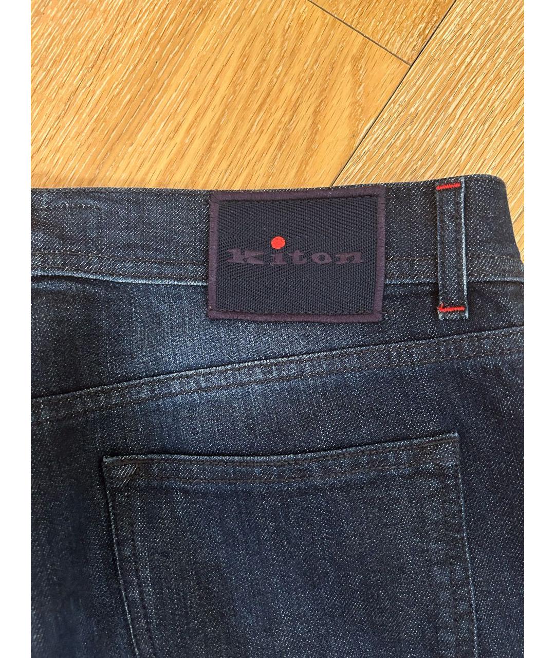 KITON Темно-синие джинсы, фото 7