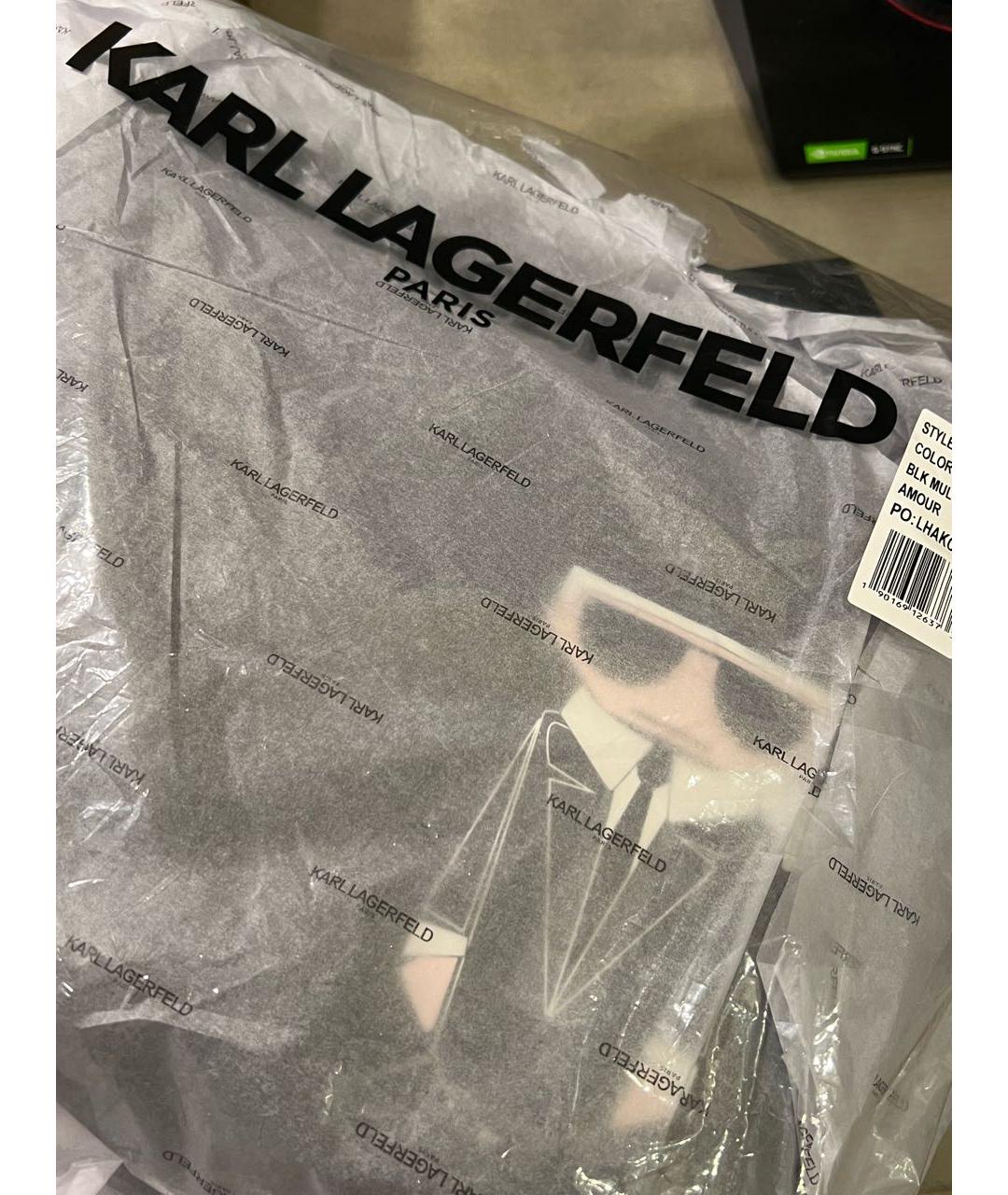 KARL LAGERFELD Черная сумка тоут, фото 7