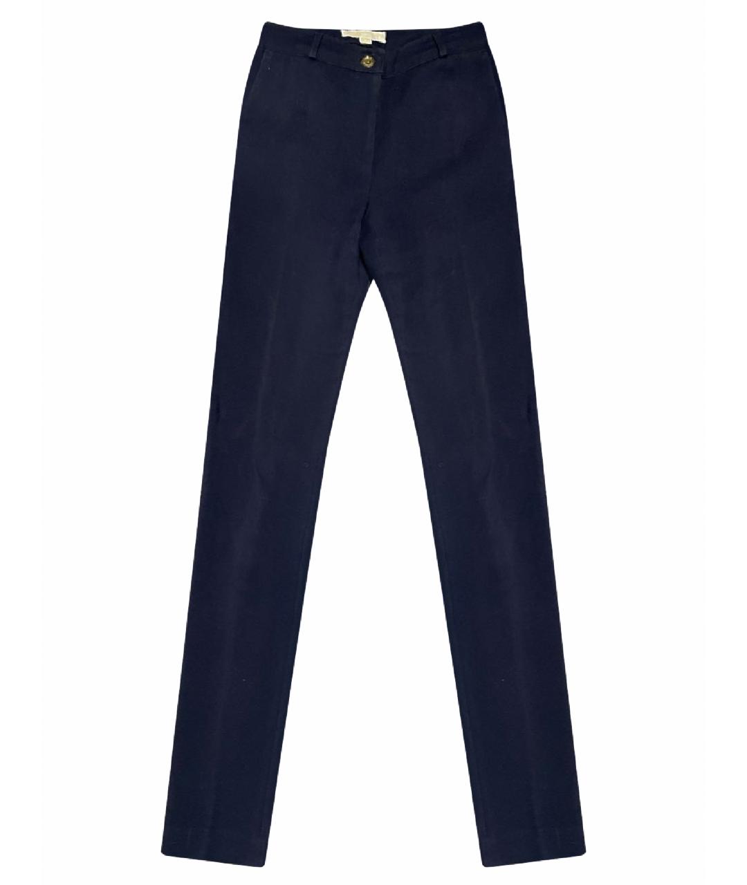 MICHAEL MICHAEL KORS Темно-синие прямые брюки, фото 1