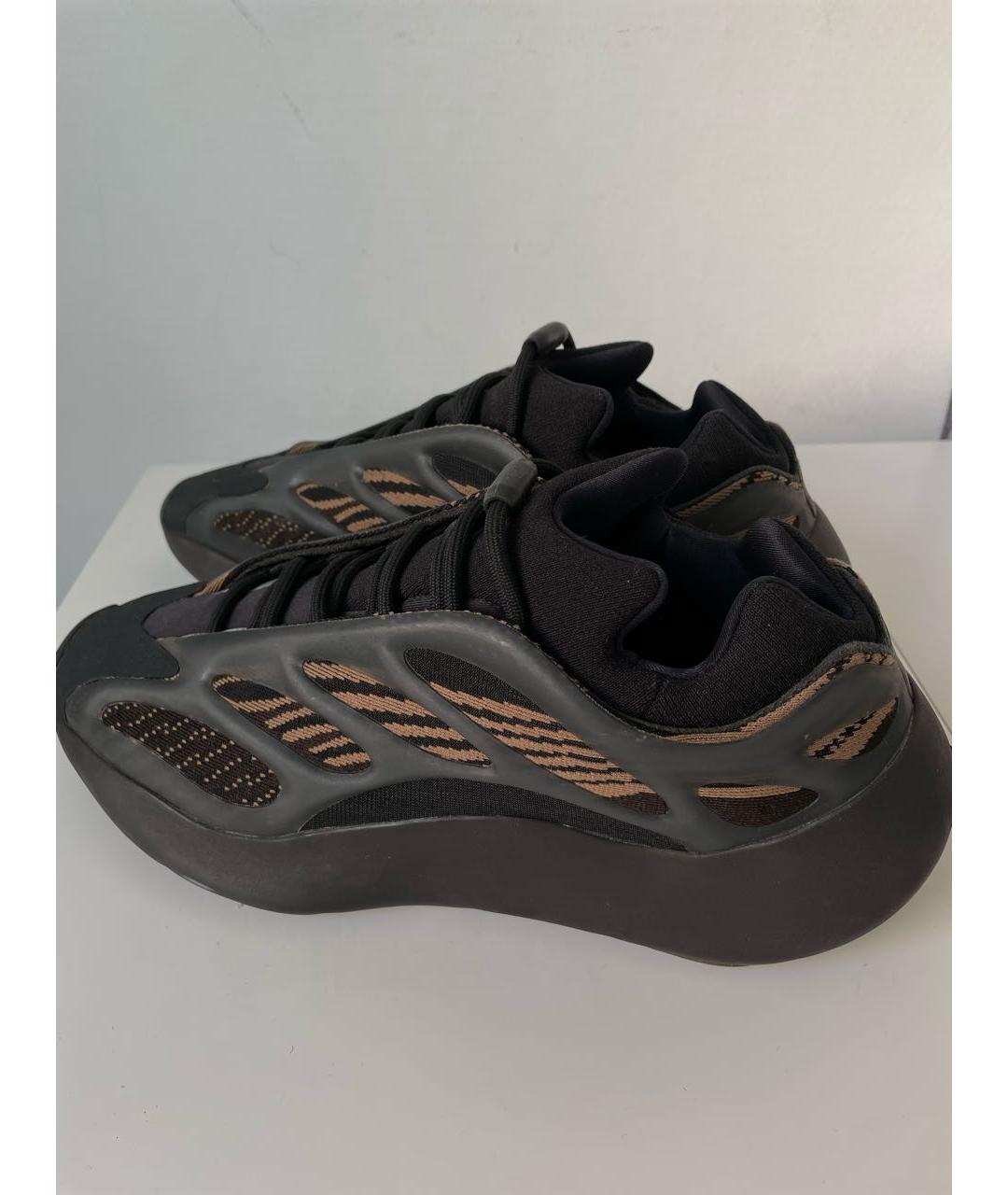 ADIDAS YEEZY Черные текстильные низкие кроссовки / кеды, фото 8