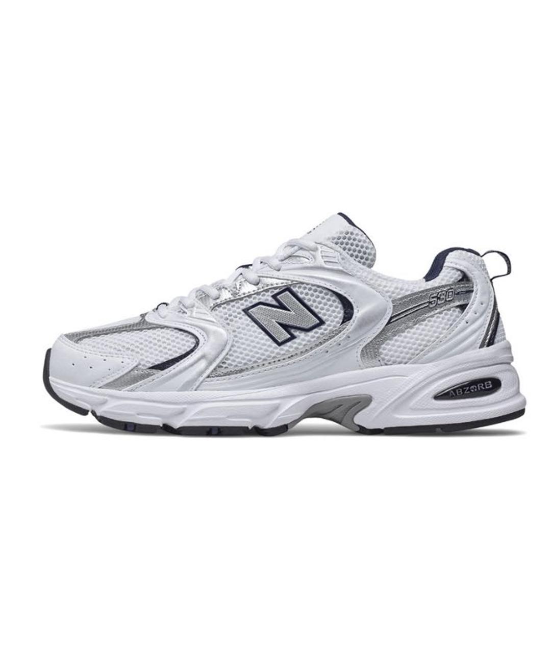 NEW BALANCE Белые текстильные кроссовки, фото 2