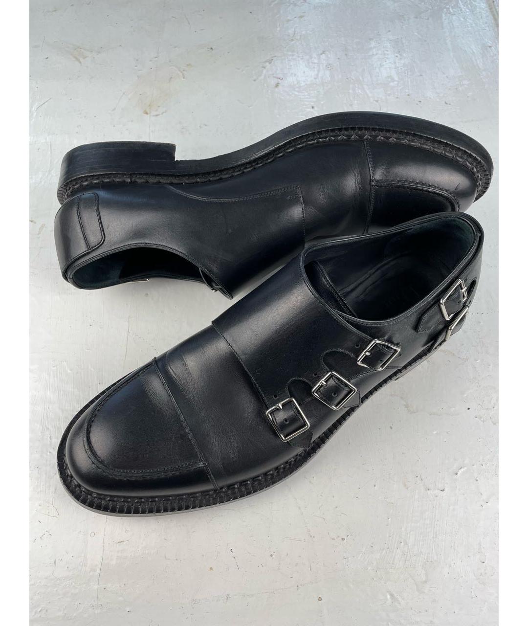 CHRISTIAN DIOR PRE-OWNED Черные кожаные низкие ботинки, фото 2
