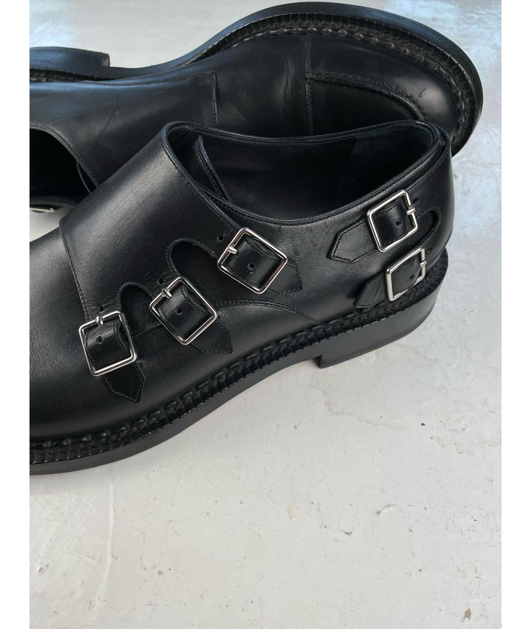CHRISTIAN DIOR PRE-OWNED Черные кожаные низкие ботинки, фото 5