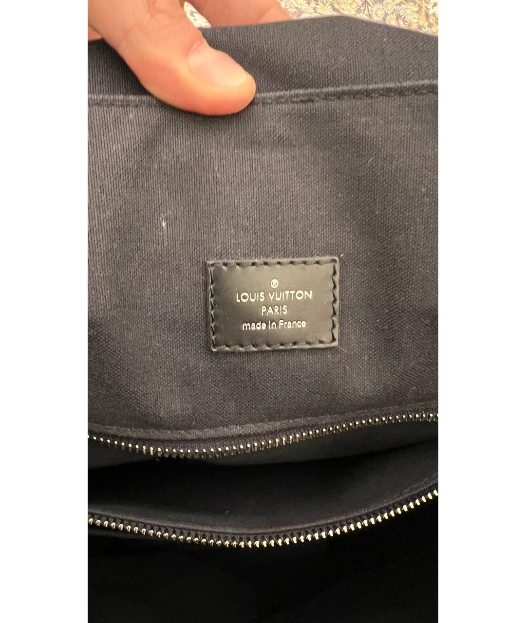 LOUIS VUITTON Серый кожаный рюкзак, фото 6