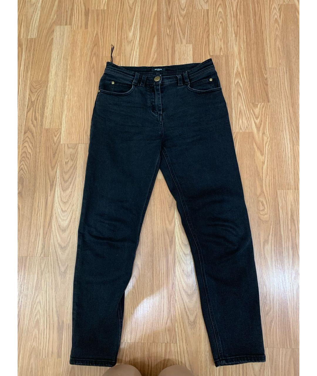 BALMAIN Антрацитовые джинсы слим, фото 7