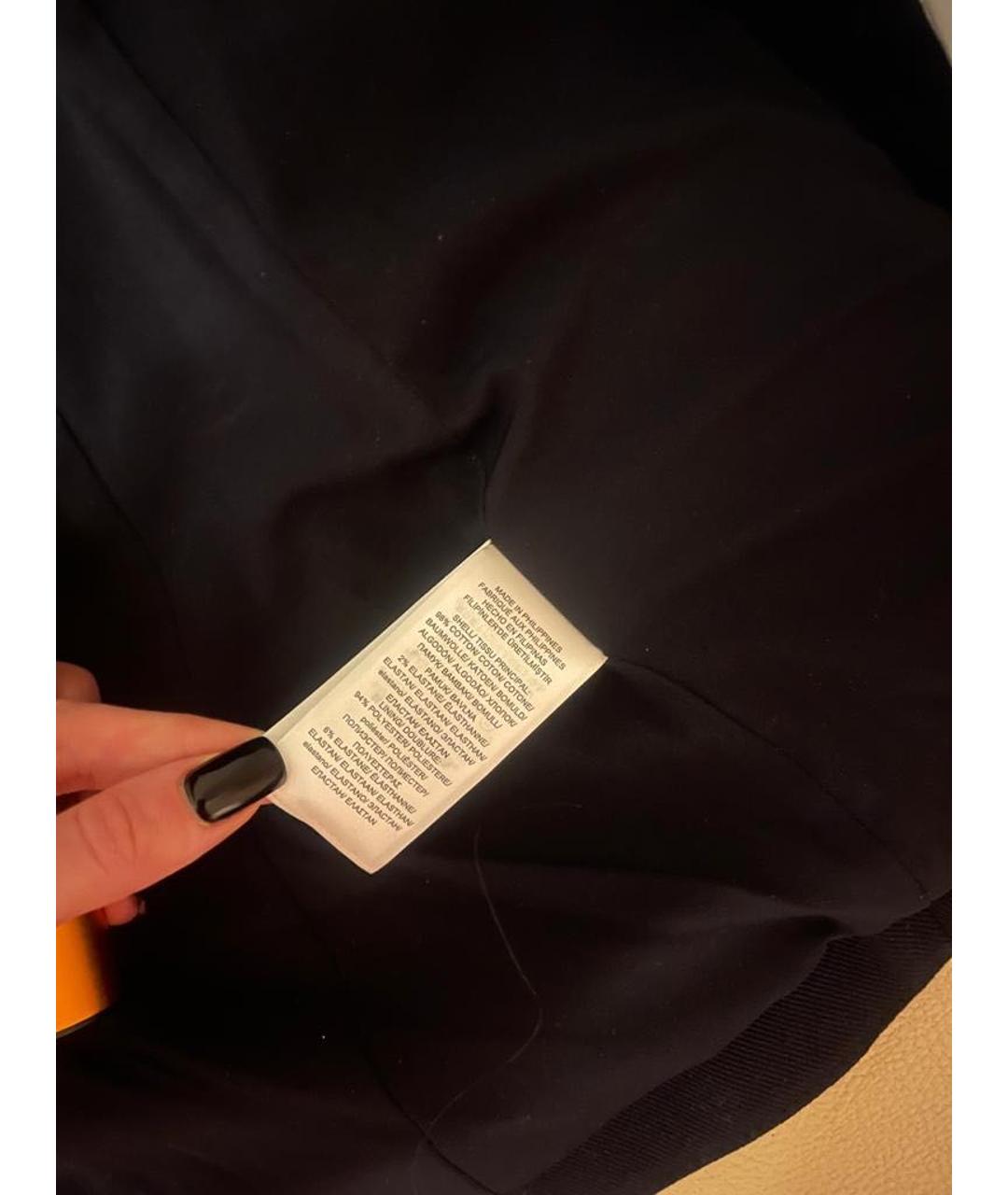 RALPH LAUREN Черный хлопковый жакет/пиджак, фото 2