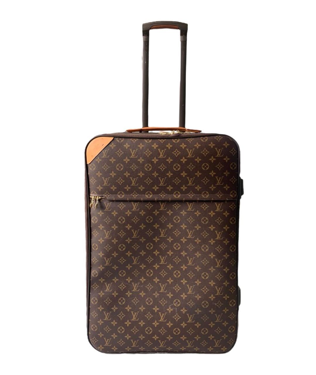 LOUIS VUITTON PRE-OWNED Коричневый чемодан, фото 9