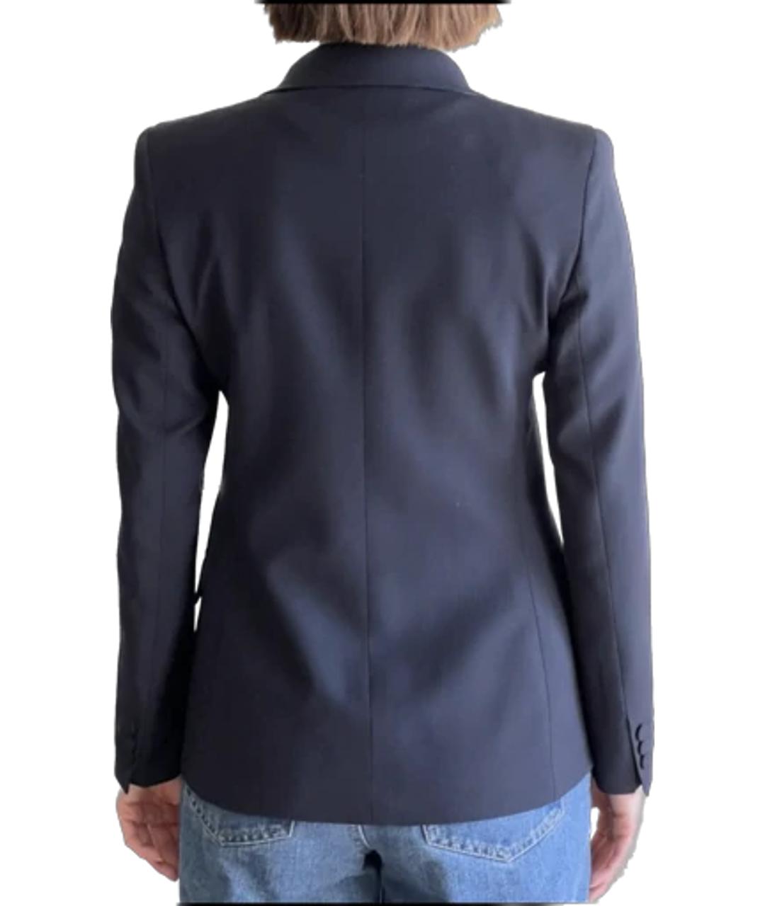 WEEKEND MAX MARA Темно-синий шерстяной жакет/пиджак, фото 2