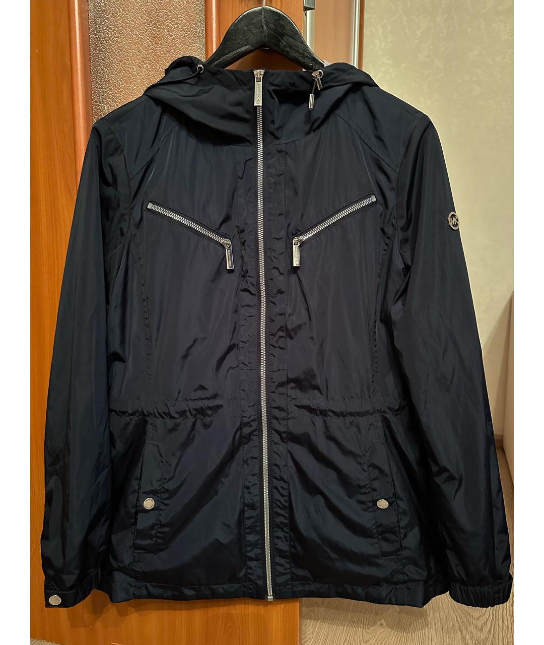 MICHAEL KORS Темно-синяя полиэстеровая куртка, фото 5