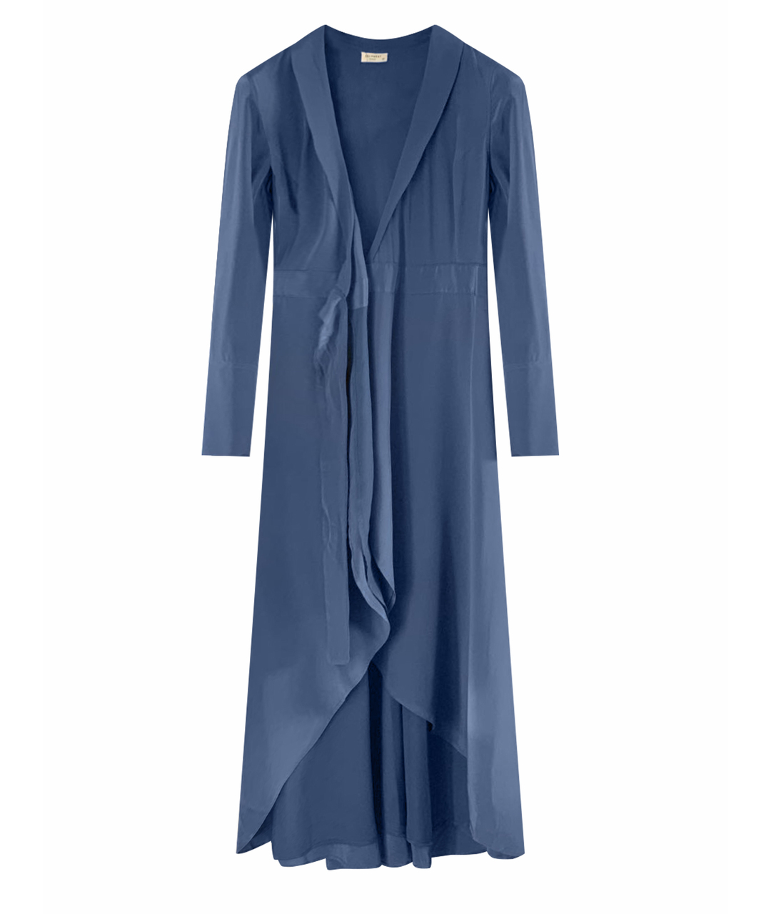 EQUIPMENT Синее шелковое повседневное платье, фото 1