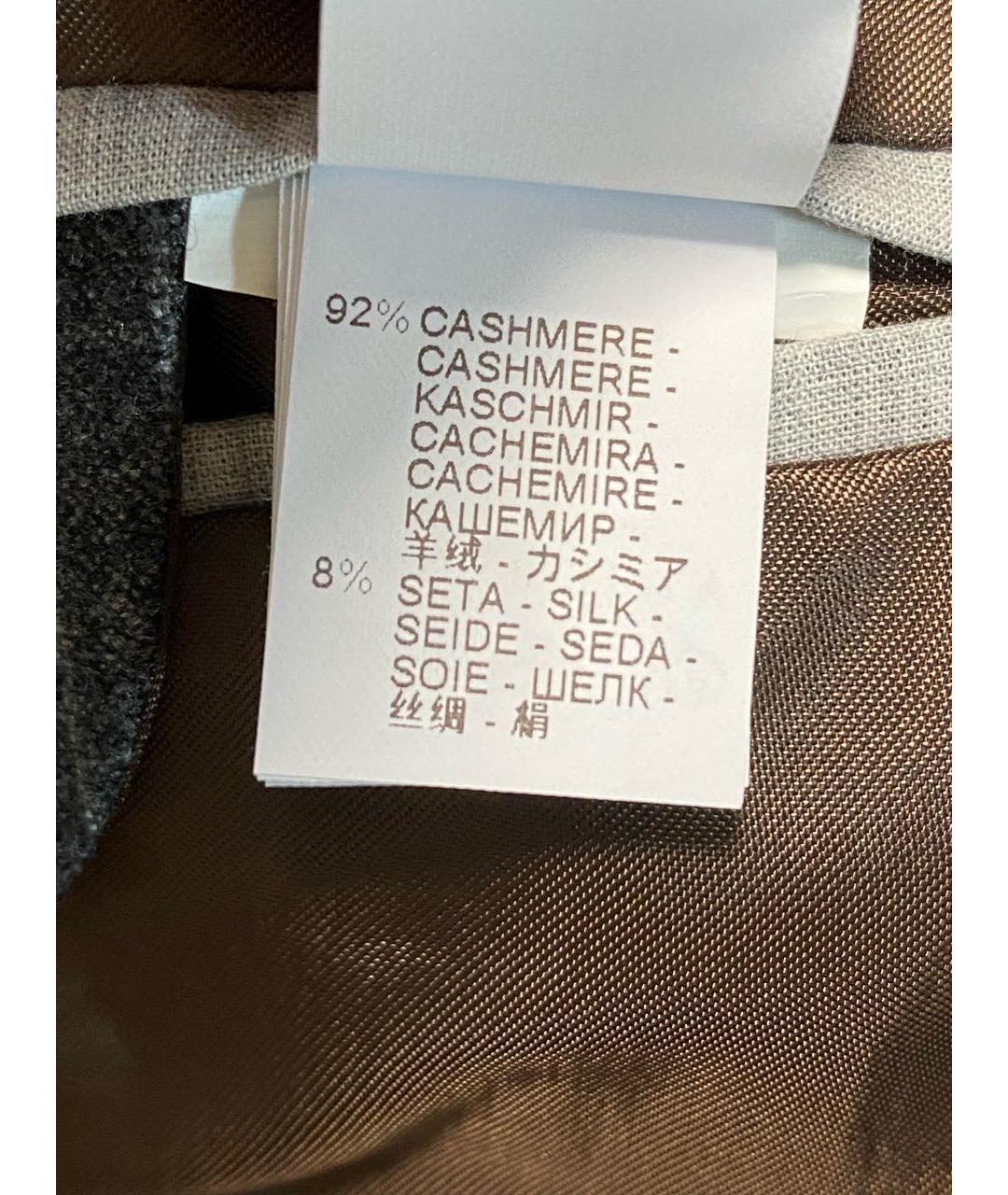 BRUNELLO CUCINELLI Серый кашемировый пиджак, фото 5