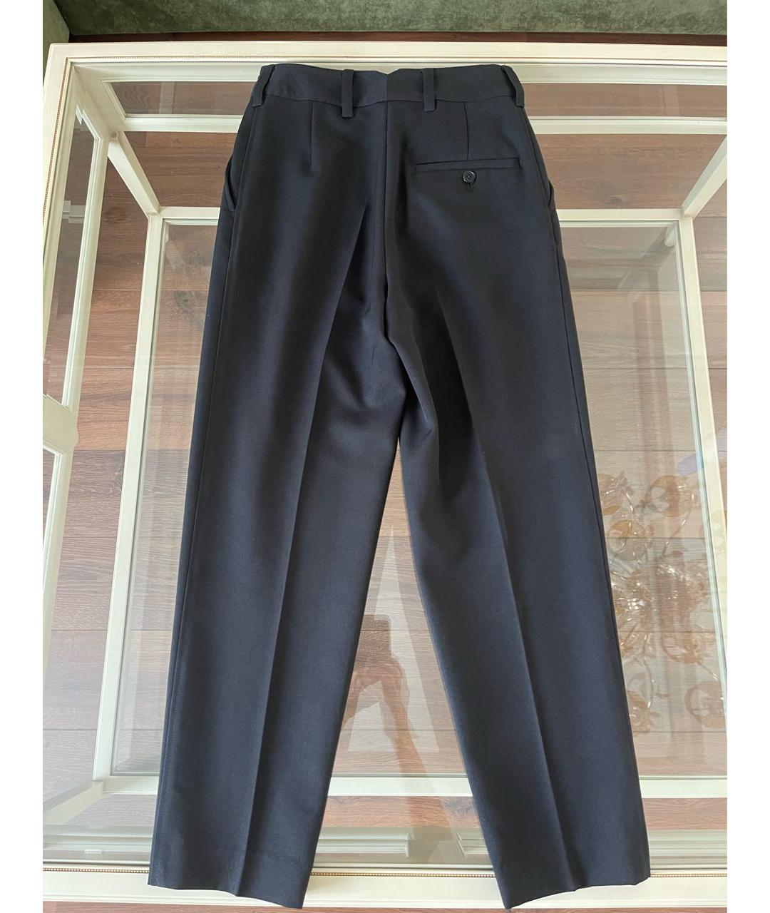 3.1 PHILLIP LIM Черные шерстяные брюки широкие, фото 2