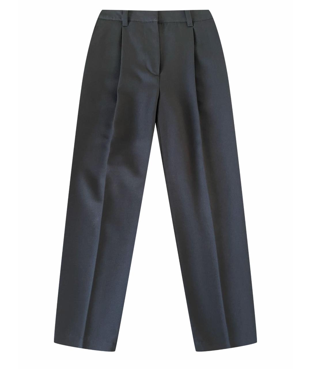 3.1 PHILLIP LIM Черные шерстяные брюки широкие, фото 1