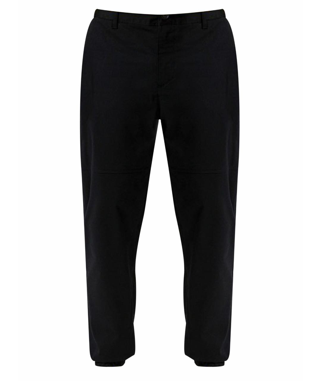 ARMANI EXCHANGE Черные хлопко-эластановые повседневные брюки, фото 1